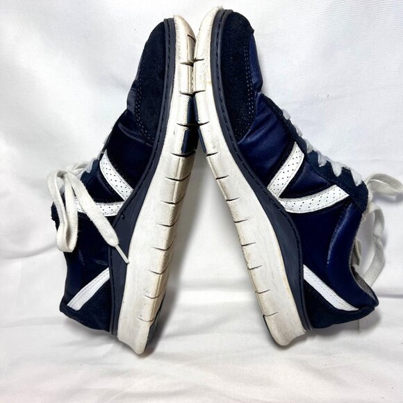 Vionic-Women's Navy-Blue Leather Suede Upper Running Sneakers-Casual Walking-7 - Picture 6 of 16